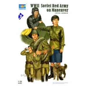 Trumpeter maquette militaire 00412 TROUPES SOVIETIQUES EN MARCHE 1/35 Réduction