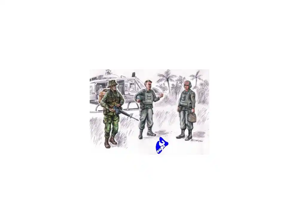 Vente Directe CMK figurine 72076 EQUIPAGE LRRP US VIETNAM 1/72