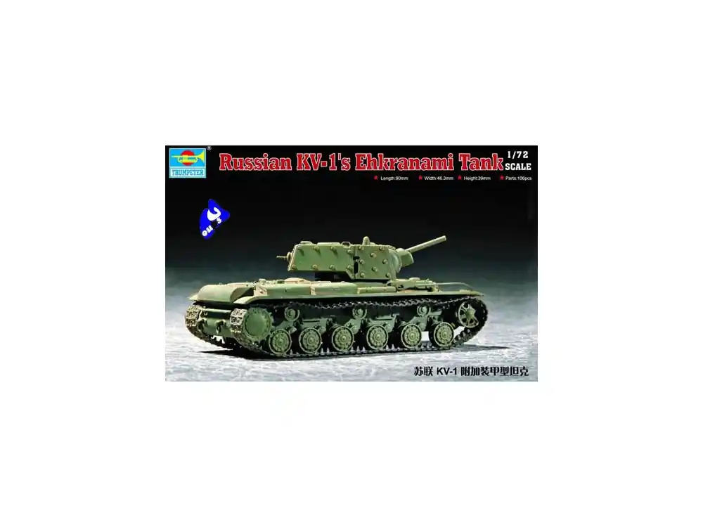 Prix Promo Trumpeter maquette militaire 07230 CHAR LOURD SOVIETIQUE KV-1S 1/72