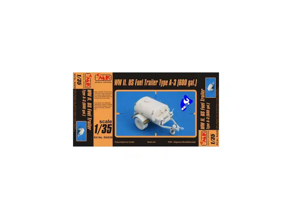 Meilleure Vente CMK kit resine militaire RA039 REMORQUE A CARBURANT US 1/35