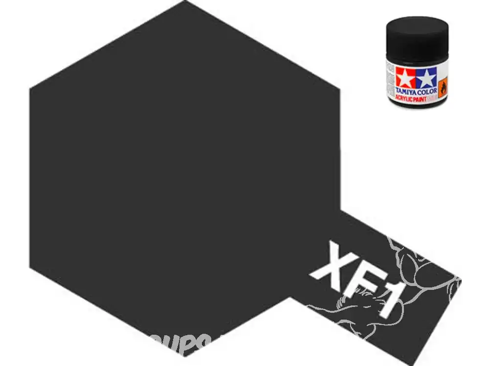 Peinture maquette tamiya xf01 XL Noir mat 23ml Populaire