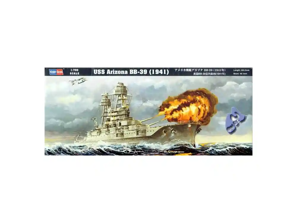 HOBBY BOSS maquette bateau 83401 USS ARIZONA BB-39 (1941) 1/700 Top Vente
