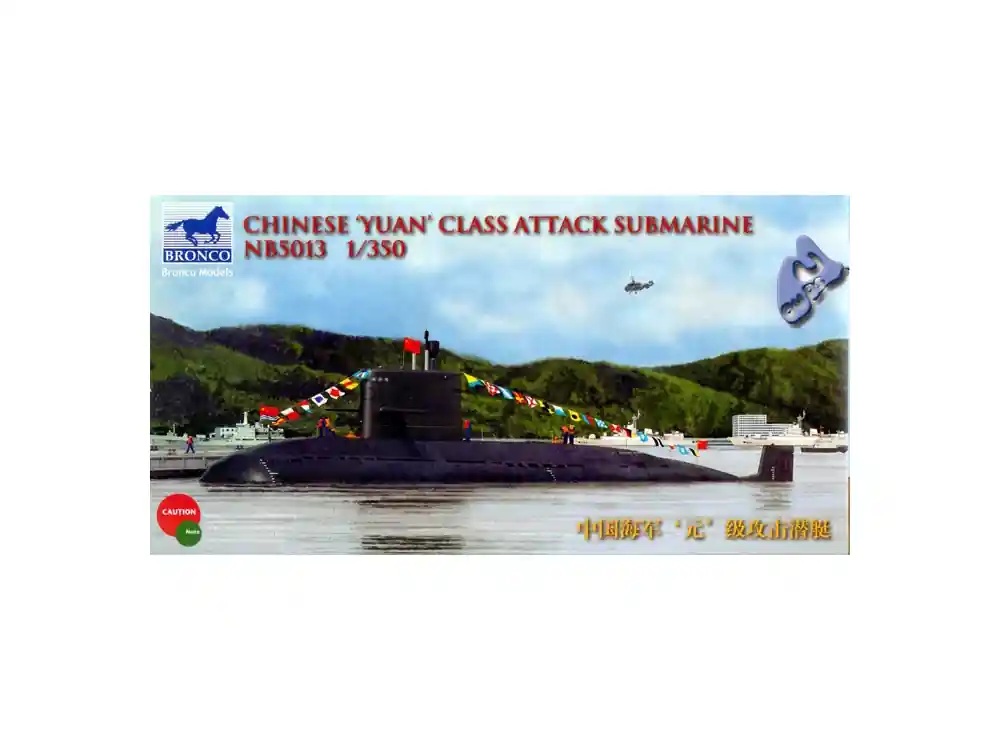 Quantité Limitée BRONCO maquette sous marin 5013 CHINOIS CLASSE "YUAN" 1/350