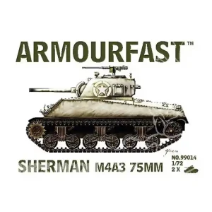 Armourfast maquette militaire 99014 Sherman M4/A3 75mm 1/72 Meilleur Prix