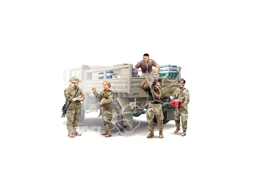 TRUMPETER maquette militaire 00429 EQUIPE DE LOGISTIQUE 1/35 Offre Du Jour