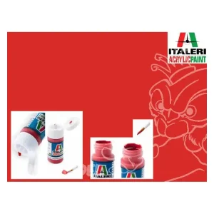peinture maquette Italeri 4606 Rouge mat Prix Choc