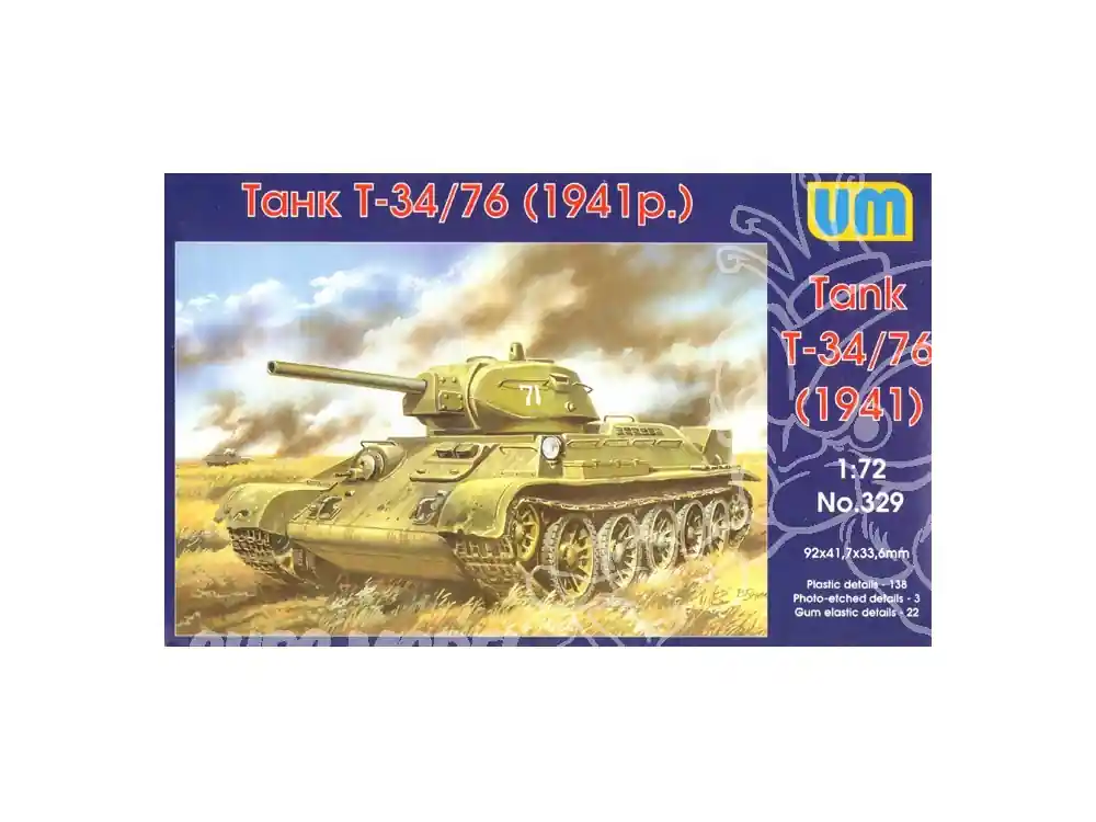 UM Unimodels maquettes militaire 329 T-34/76 MODELE 1941 1/72 Meilleure Vente