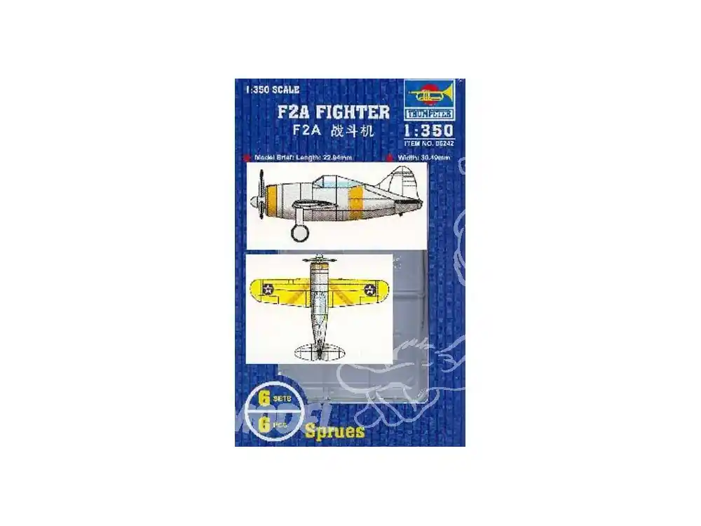 Trumpeter maquette avion 06242 SET DE 6 AVIONS BREWSTER F2A BUFFALO 1/350 Meilleur Prix