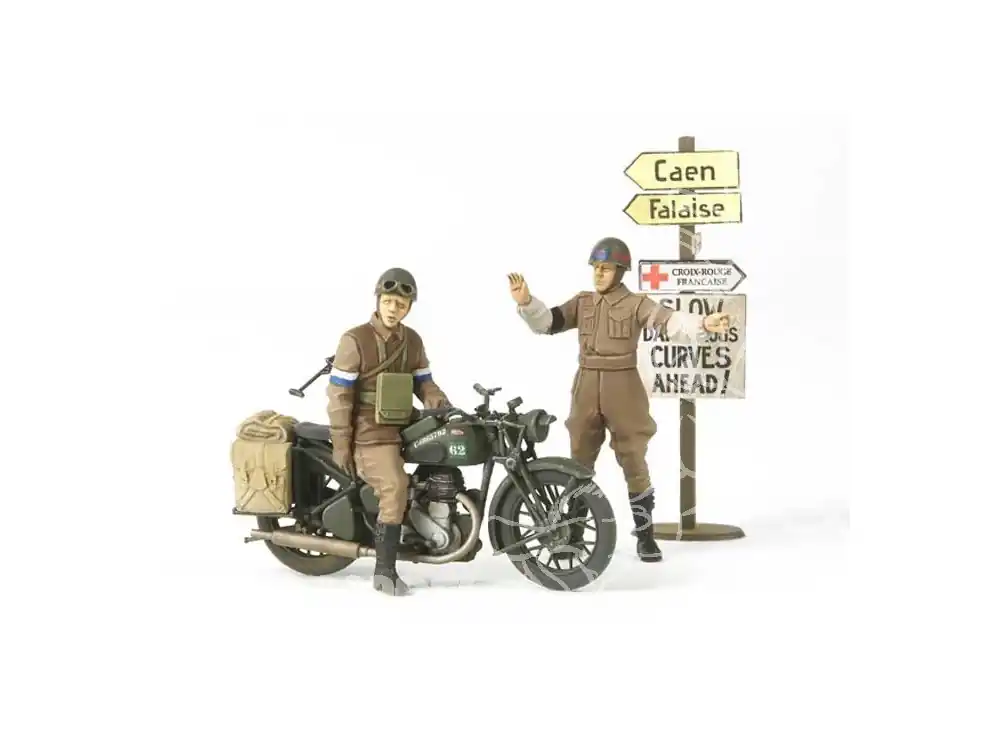 TAMIYA maquette militaire 35316 moto britannique bsaM20 avec police militaire 1/35 Top Vente