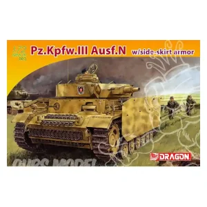 Jusqu'à Épuisement Des Stocks DRAGON maquette militaire 7407 Panzerkampfwagen III Ausf.N mit Schürzen1/72
