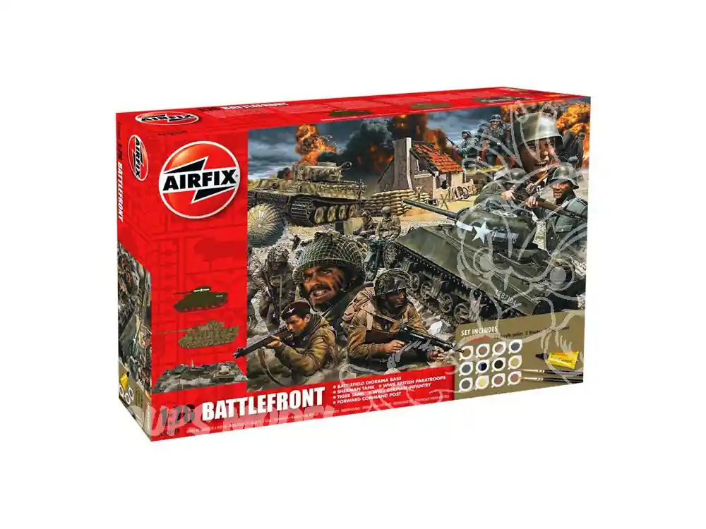 Nouvelle Collection Airfix maquette militaire A50009A WWII Battle Front Gift Set t 1/76