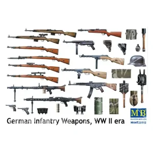 Super Prix MB maquette militaire 35115 SET D ARMES ET MATERIEL D INFANTERIE 1/35