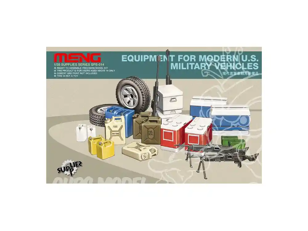 Must-Have Meng maquette militaire SPS-014 SET ÉQUIPEMENT POUR VÉHICULES US ARMY MODERNES 1/35
