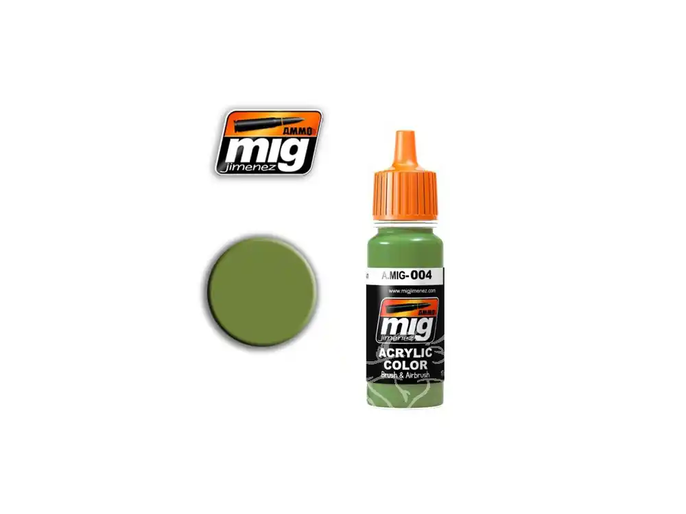 Petit Prix MIG peinture authentique 004 RAL6011 B RESEDAGRUN (AK-716)