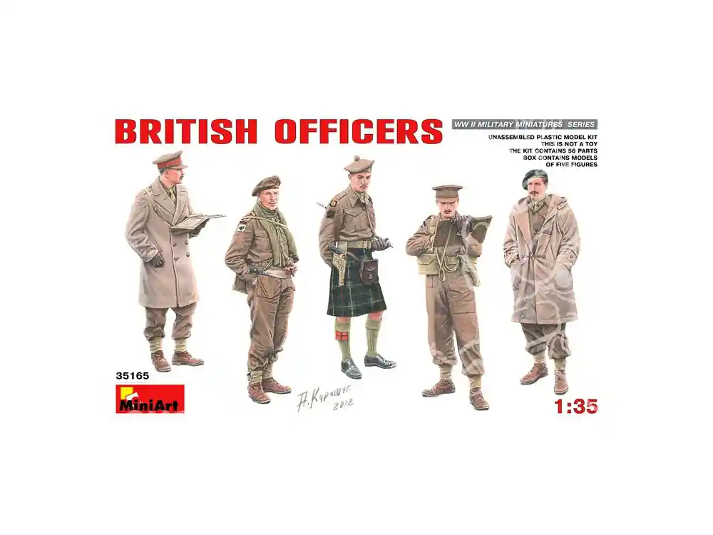 Mini art maquette militaire 35165 SET OFFICIERS ANGLAIS PÉRIODE 1944/1945 1/35 Bon Marché