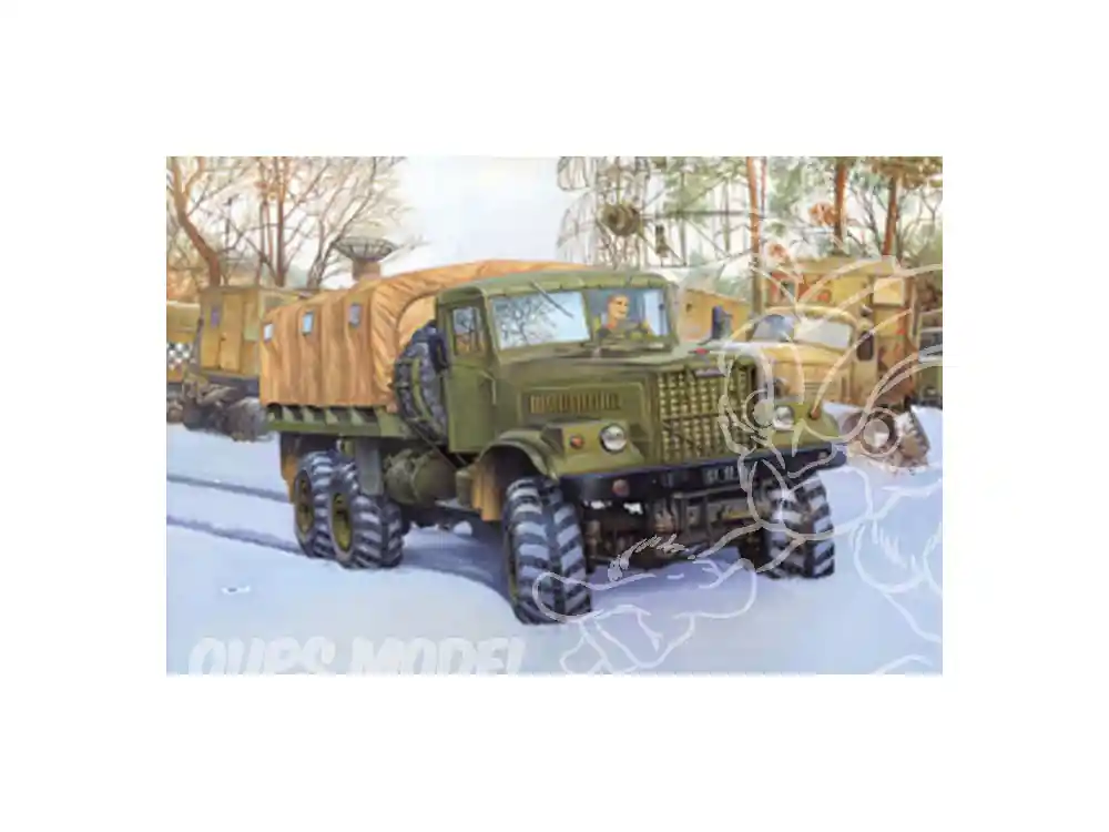 Roden maquette militaire 805 CAMION SOVIETIQUE KrAZ-255 1985 1/35 Populaire