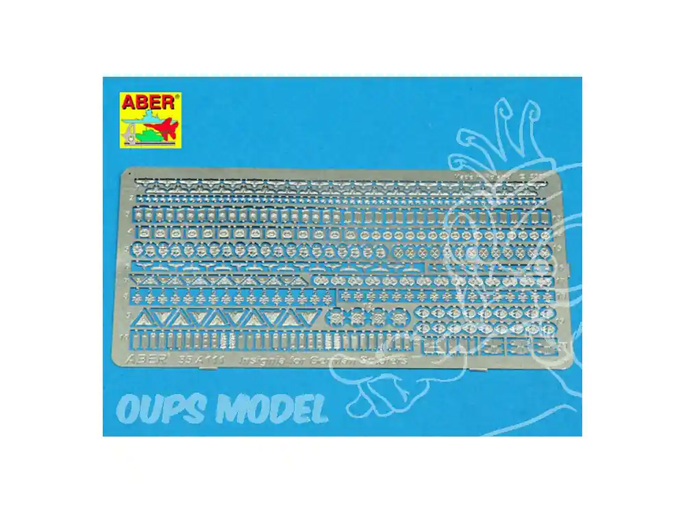 Aber 35A111 Insignes Soldats Allemands WWII 1/35 Réduction