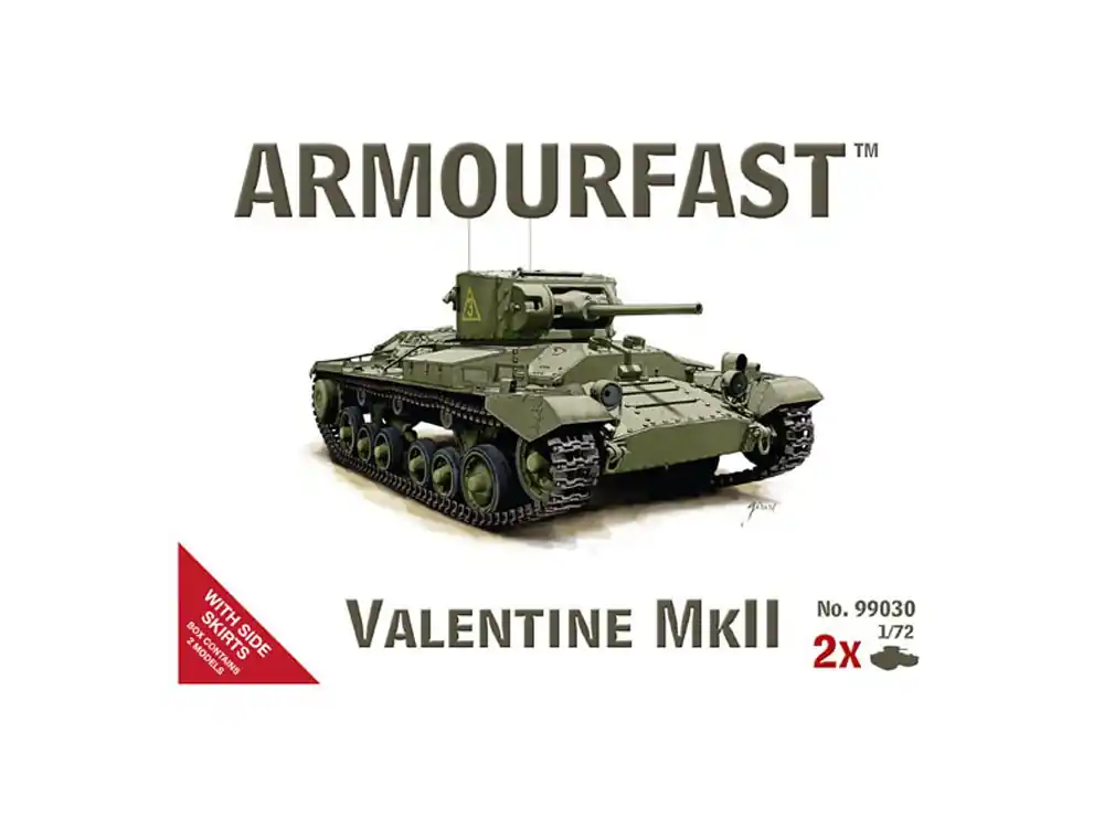 ARMOURFAST maquette militaire 99030 VALENTINE MKII 1/72 Vente Directe