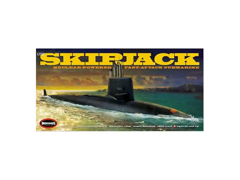 Offre Exclusive Moebius maquette sous marin 1400 USS Skipjack Sous marin 1/72