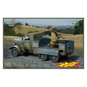 IBG maquette militaire 35005 EINHEITSDIESEL Canon Anti-Aérien 3.7cm BREDA 1/35 Meilleure Vente