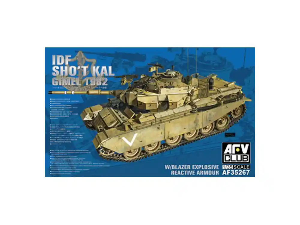 Authentique AFV Club maquette militaire 35267 SHO’T KAL GIMEL 1982 Avec Blazer Explosive Reactive Armour 1/35