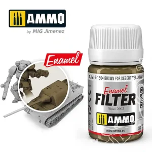 MIG peinture maquette 1504 Filtre marron pour jaune desert 30ml Acheter Direct