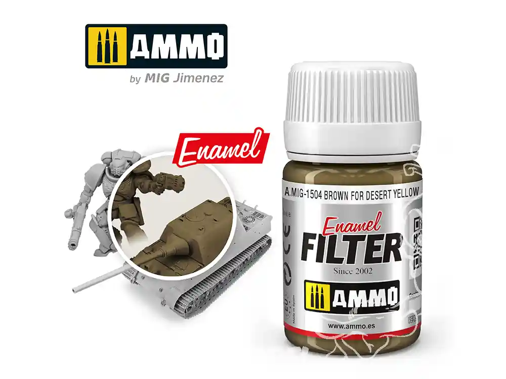 MIG peinture maquette 1504 Filtre marron pour jaune desert 30ml Acheter Direct