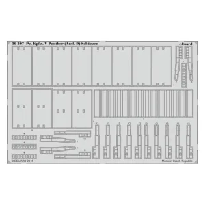 Prix Cassé Eduard photodecoupe militaire 36307 Pz.Kpfw.V Panther (Ausf.D) Schurzen Zvezda 1/35