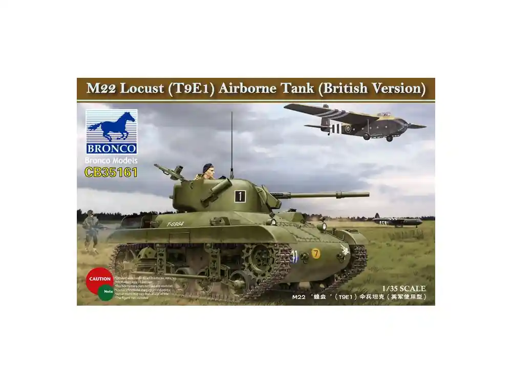 Bronco maquette militaire CB 35161 M22 Locust (T9E1) Airborne Tank (British Version) 1/35 Paiement Sécurisé