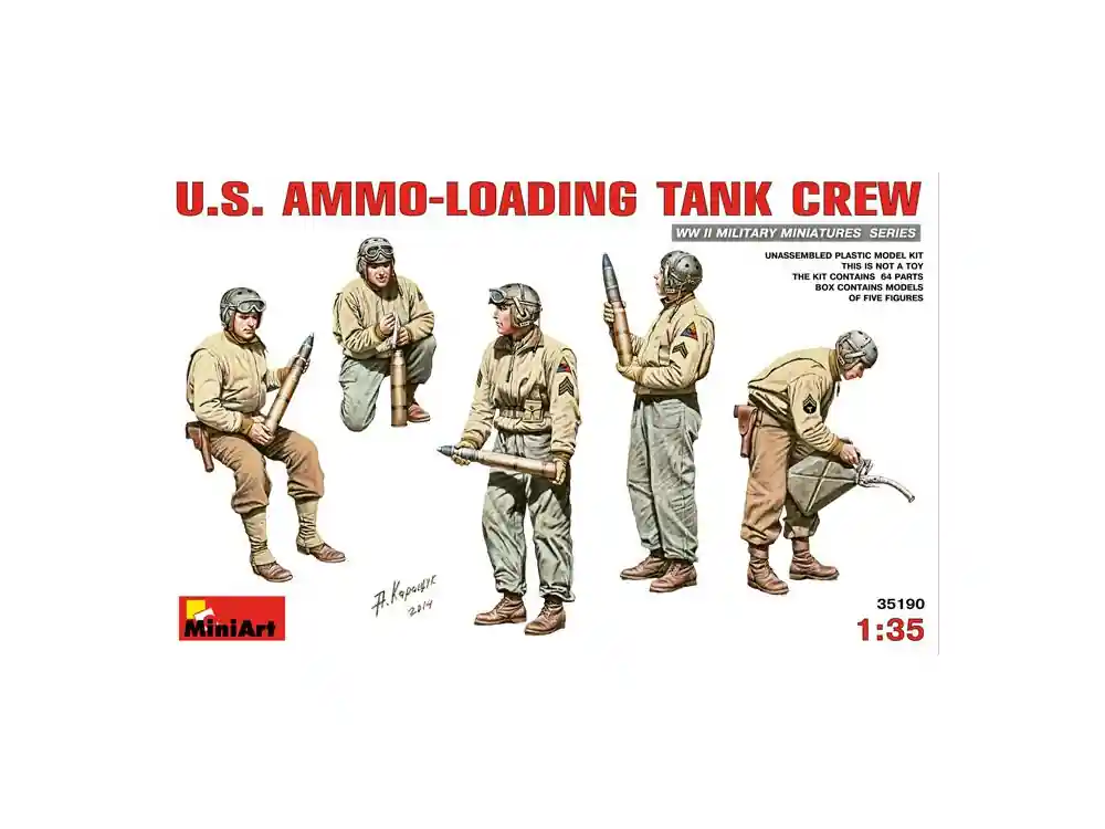 Seulement Aujourd'hui Mini Art personnages militaires 35190 Equipage de char U.S. ravitaillant 1/35