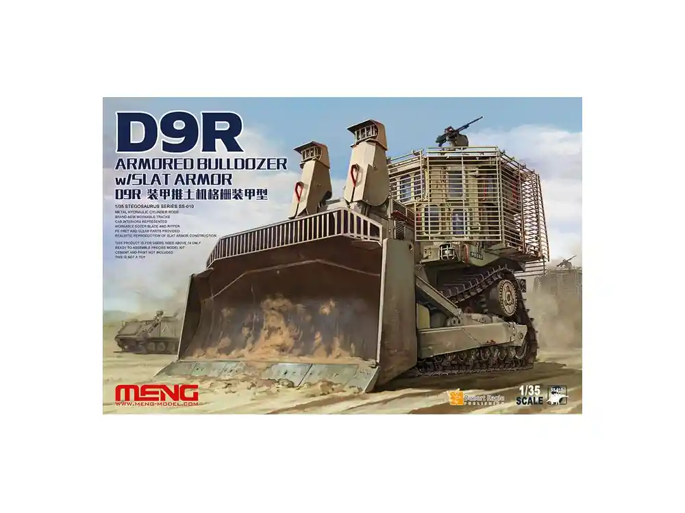 Meng maquette militaire SS-010 D9R BULLDOZER BLINDE ARMÉE ISRAÉLIENNE 1/35 Authentique
