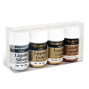 Acheter En Ligne Vallejo Set 70199 Or Liquide 4 x 35ml