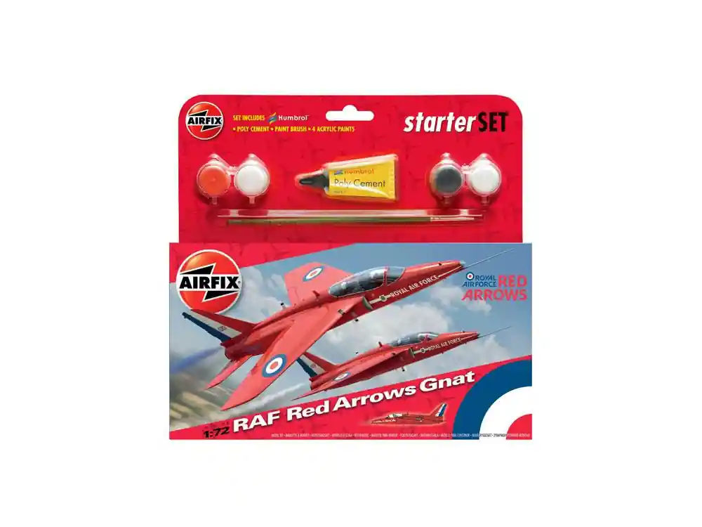 Populaire Airfix Starter Set 55105 RAF Red Arrows Gnat 1/72