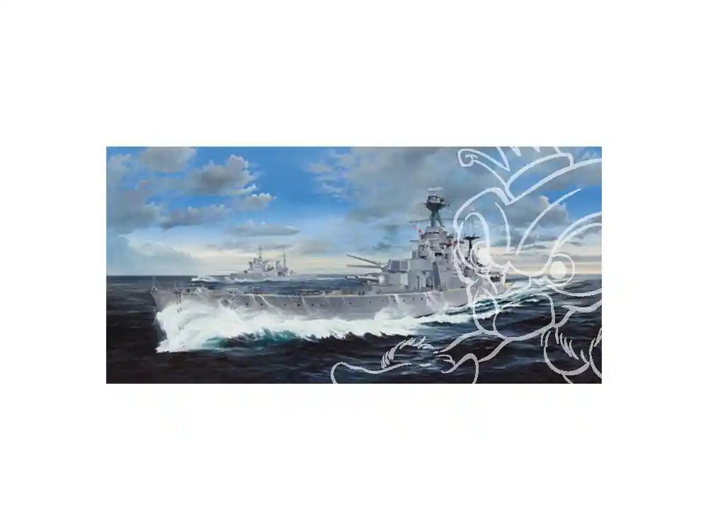 Prix Choc TRUMPETER maquette bateau 03710 HMS HOOD CUIRASSE BRITANNIQUE 1941 1/200