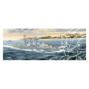 TRUMPETER maquette bateau 05346 CROISEUR LOURD BLÜCHER KRIEGSMARINE ALLEMANDE 1940 1/350 Quantité Limitée