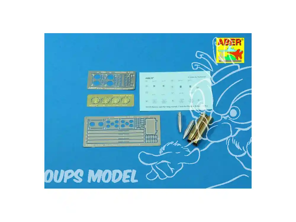 Aber 16075B Pz.Kpfw. IV Ausf.H (Sd.Kfz. 161/2) Rack de stokage pour munitions type B pour serie longue 1/16 Remise