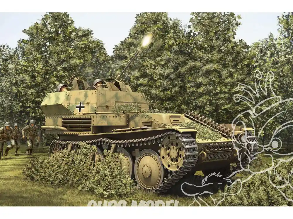 Acheter En Ligne Hobby Boss maquette militaire 80140 Pz.Kpfw.38 (t) Avec canon anti aérien 2cm Flack 38 1/35