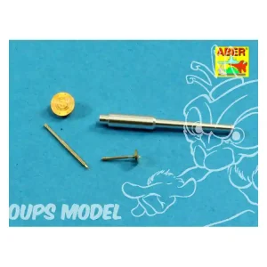 Vente Directe Aber 35L212 Canons métal Char sovietique T-50 Hobby Boss 1/35