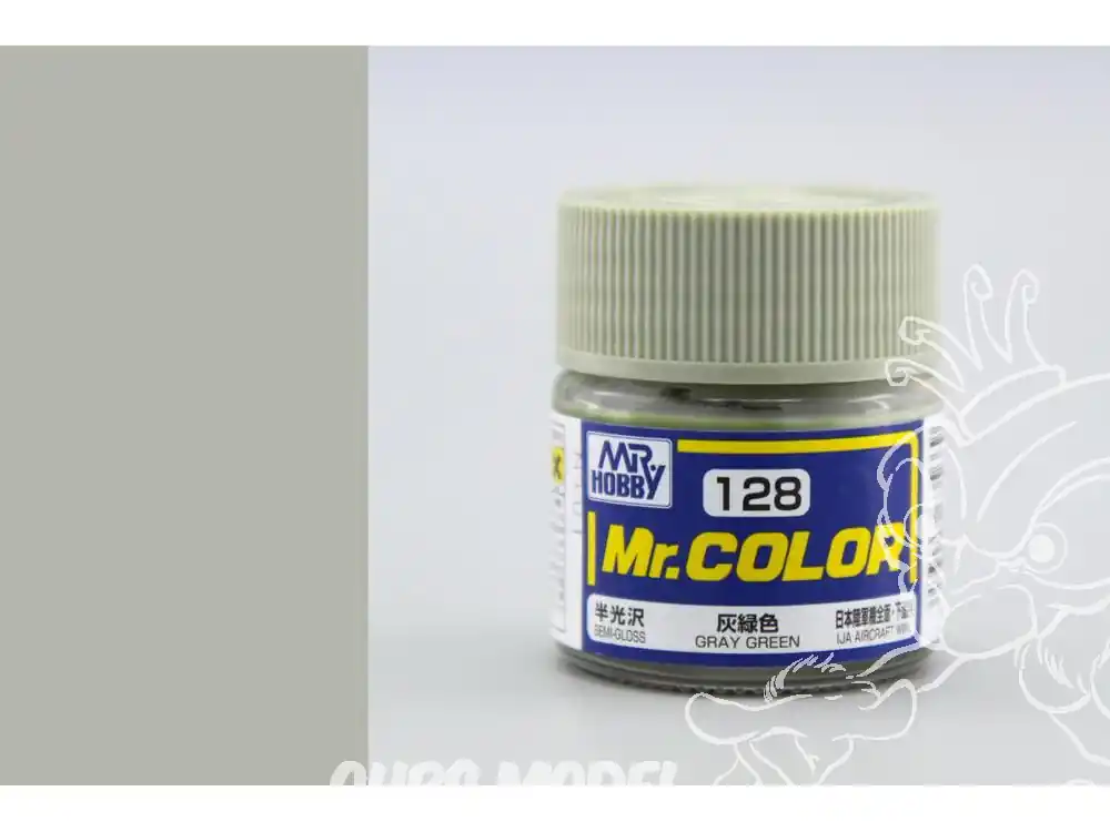 Expédition Rapide peinture maquette Mr Color C128 Gris vert satiné 10ml
