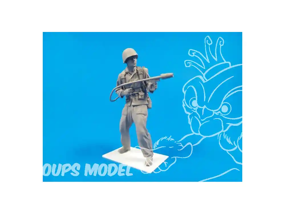 Meilleur Choix Cmk kit d‘amelioration F35321 WWII US Marine soldat avec M2A1 flamethrower Iwojima 1945 1/35