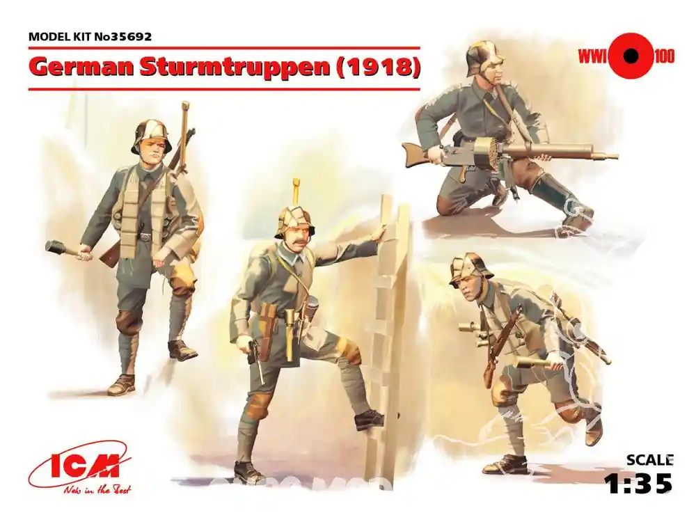 Prix Promo Icm maquette figurines 35692 Unité d‘élite de l‘armée Allemande 1918 Sturmtruppen 1/35