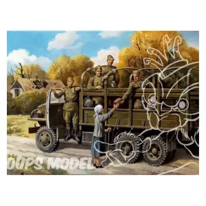 Icm maquette figurines 35635 Equipage Infanterie Sovietique WWII 1/35 Quantité Limitée