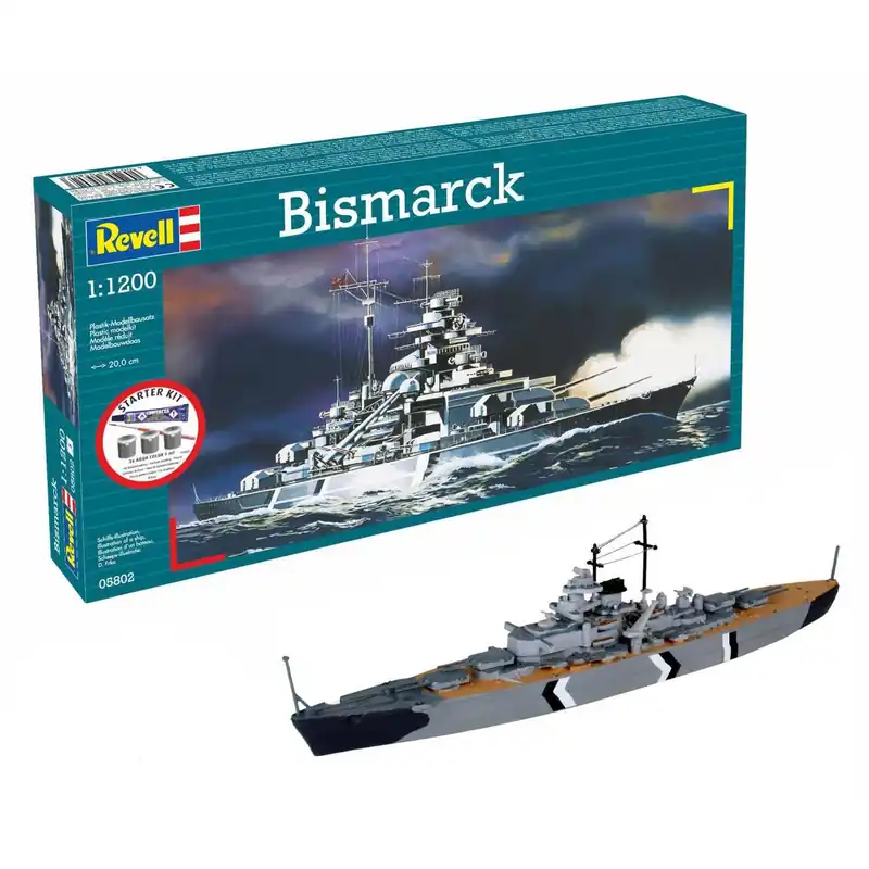 Satisfait Ou Remboursé Maquette bateau Kit de démarrage Bismarck - Revell