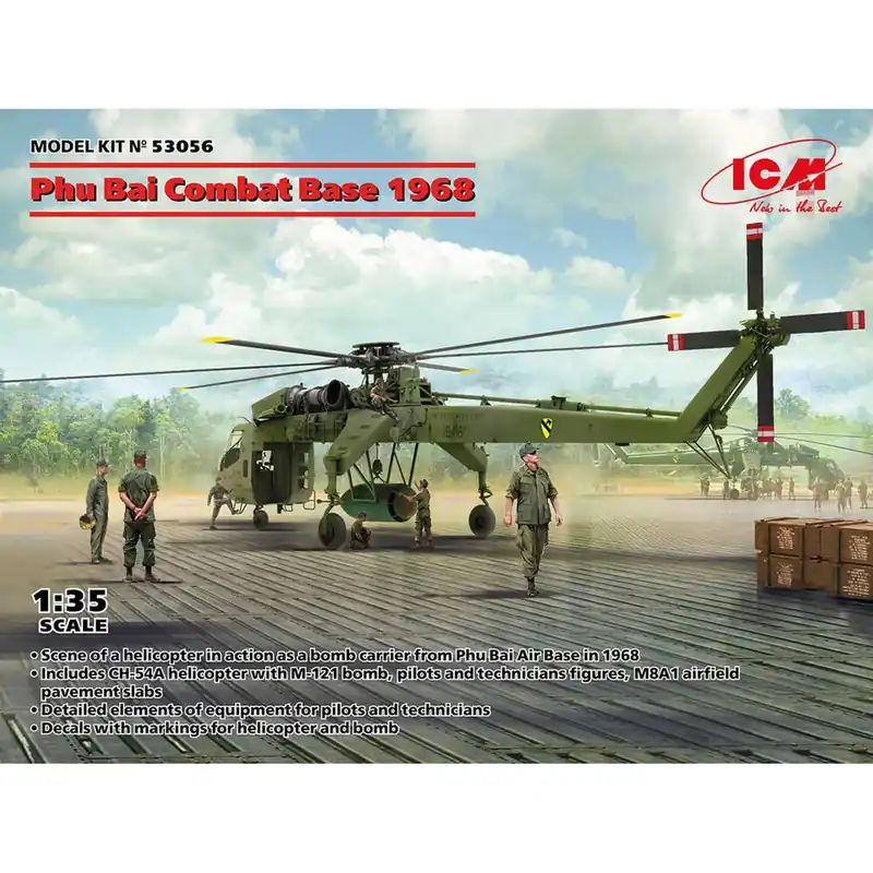 Maquettes et Figurines Militaires Base de Combat - Phu Bai - ICM Expédition Rapide