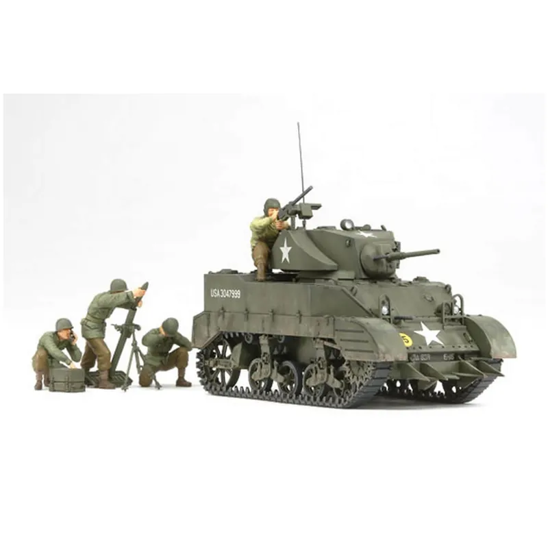 Haute Qualité Maquette char M5A1 et figurines - Tamiya