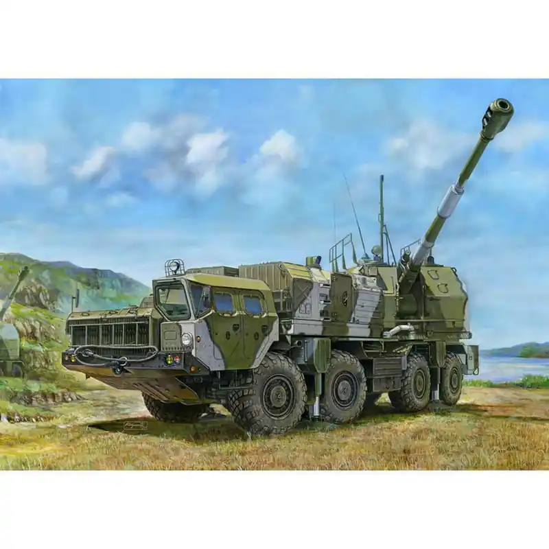 Achetez Aujourd'hui Maquette véhicule militaire Canon de défense côtière russe de 130 mm A-222 Bereg - Trumpeter