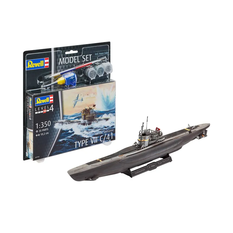 Maquette sous-marin Model set German Submarine Type VII C/41 - Revell Offre Spéciale