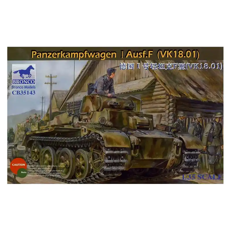 Maquette Char d‘assaut Panzerkampfwagen I Auf.F (VK18.0) - Bronco Models Expédition Rapide