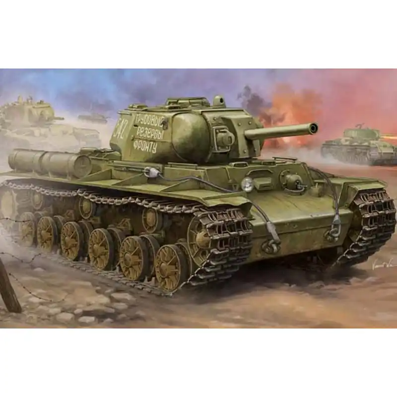 Maquette Char Char lourd soviétique KV-8S - Trumpeter Haute Qualité