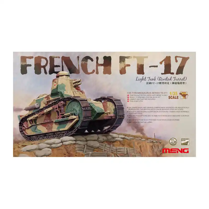 Achetez Aujourd'hui Maquette Char Char léger français FT-17 - Meng